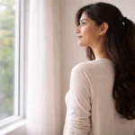 Can a doctor tell if I’ve had hymenoplasty illustrated by woman reflecting privately near window