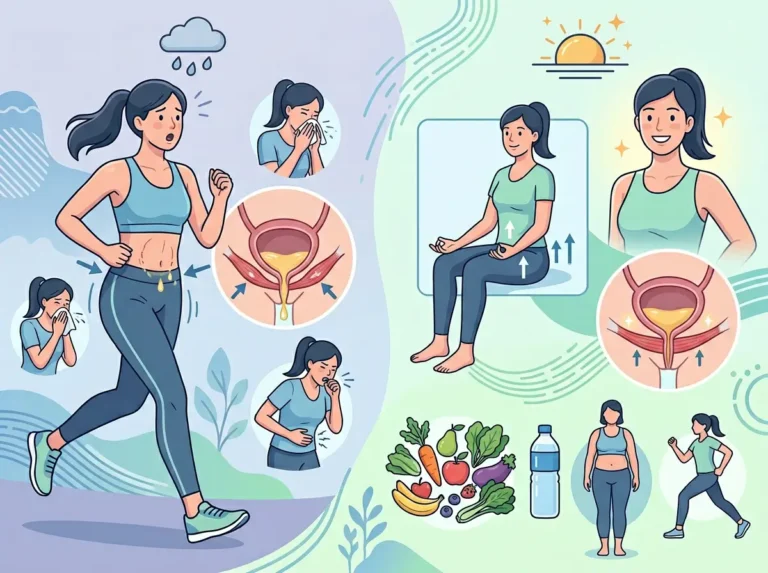 female doctor explaining stress urinary incontinence and bladder control techniques to a woman patient during consultation